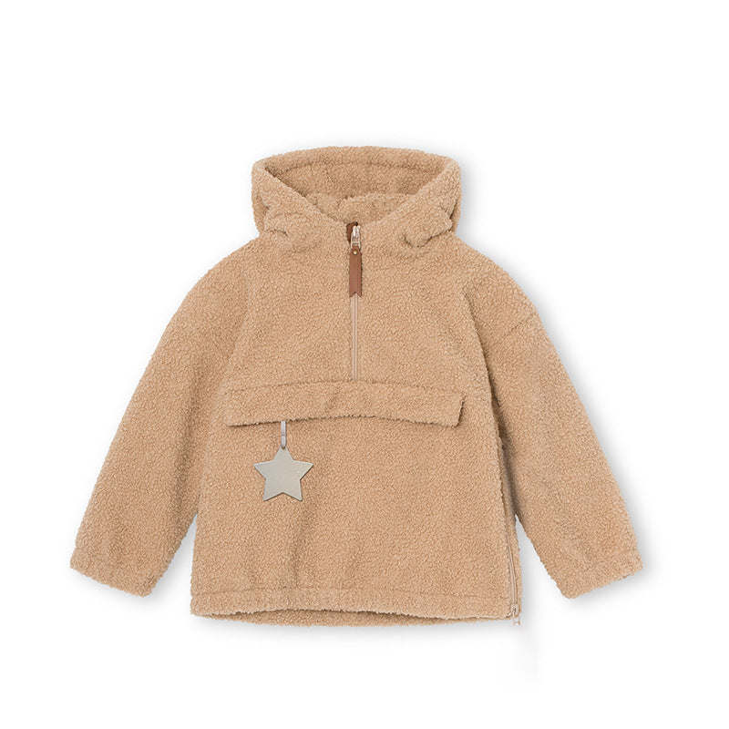 Kids Teddy Pattern Winter Hoodie Coat